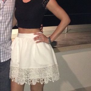 Express high waisted skirt